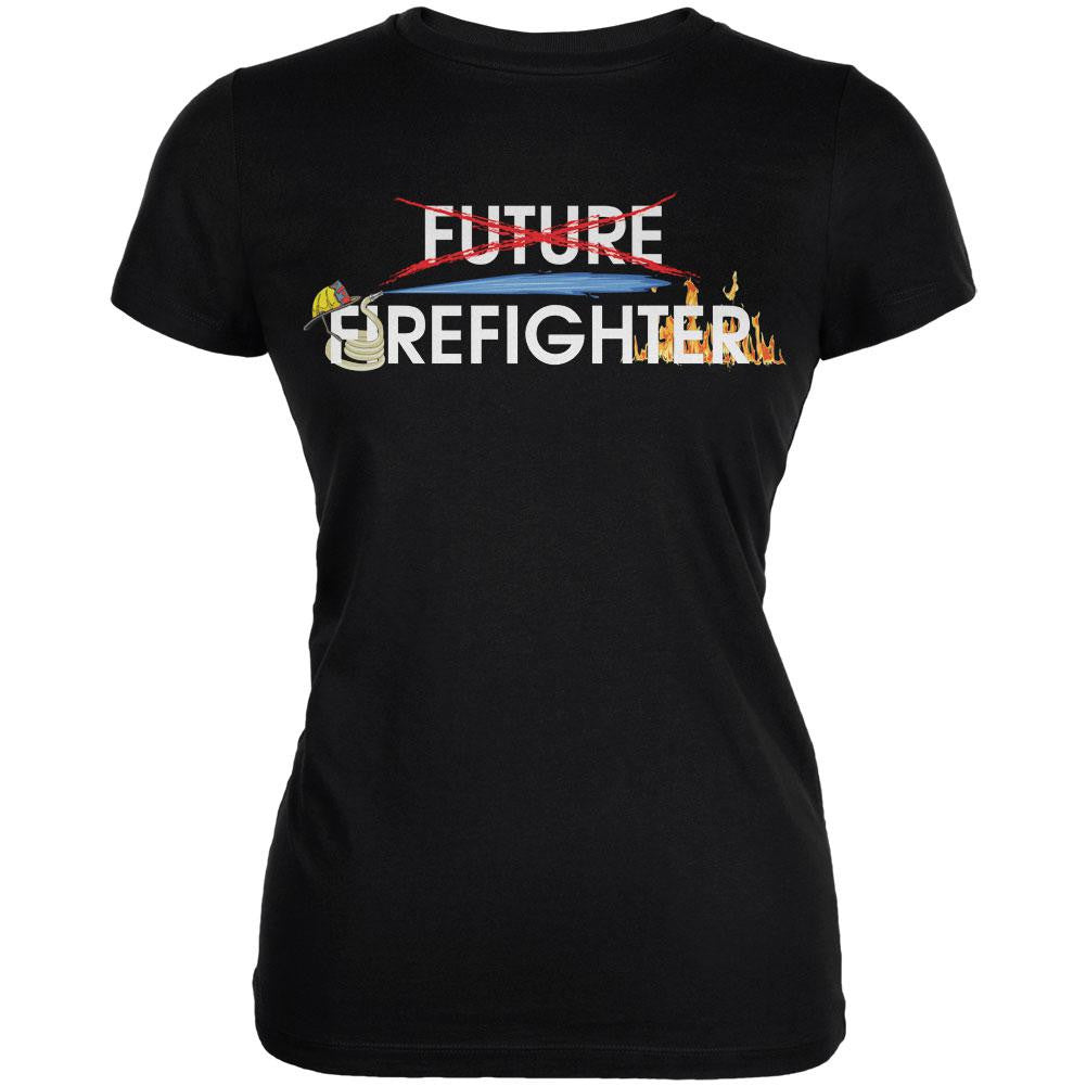 Graduation - Future Firefighter Juniors Soft T Shirt Juniors T-Shirts Old Glory 2XL Black 