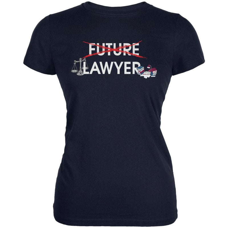 Graduation - Future Lawyer Juniors Soft T Shirt Men's T-Shirts Old Glory 2XL Navy 