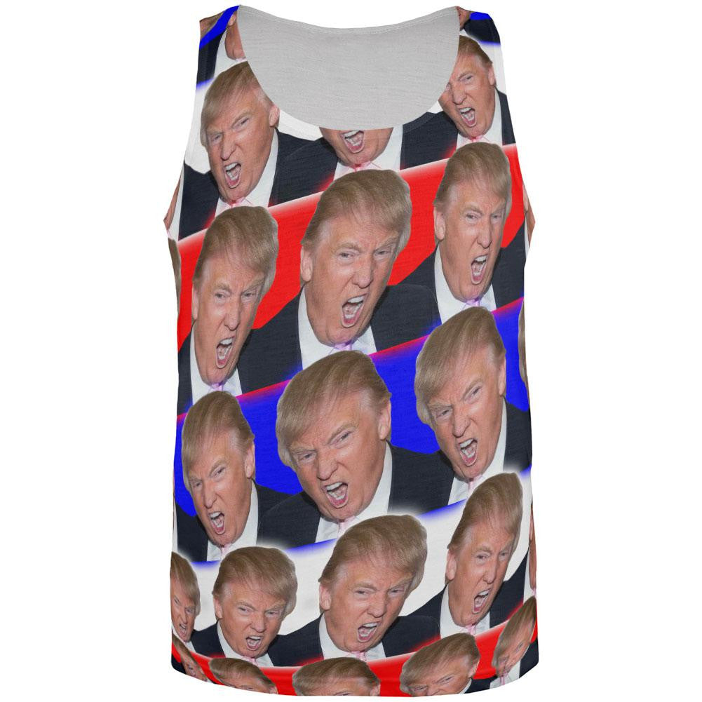 Election 2016 Trump Make America Great Funny All Over Mens Tank Top Men's Tank Tops Old Glory LG Multi 