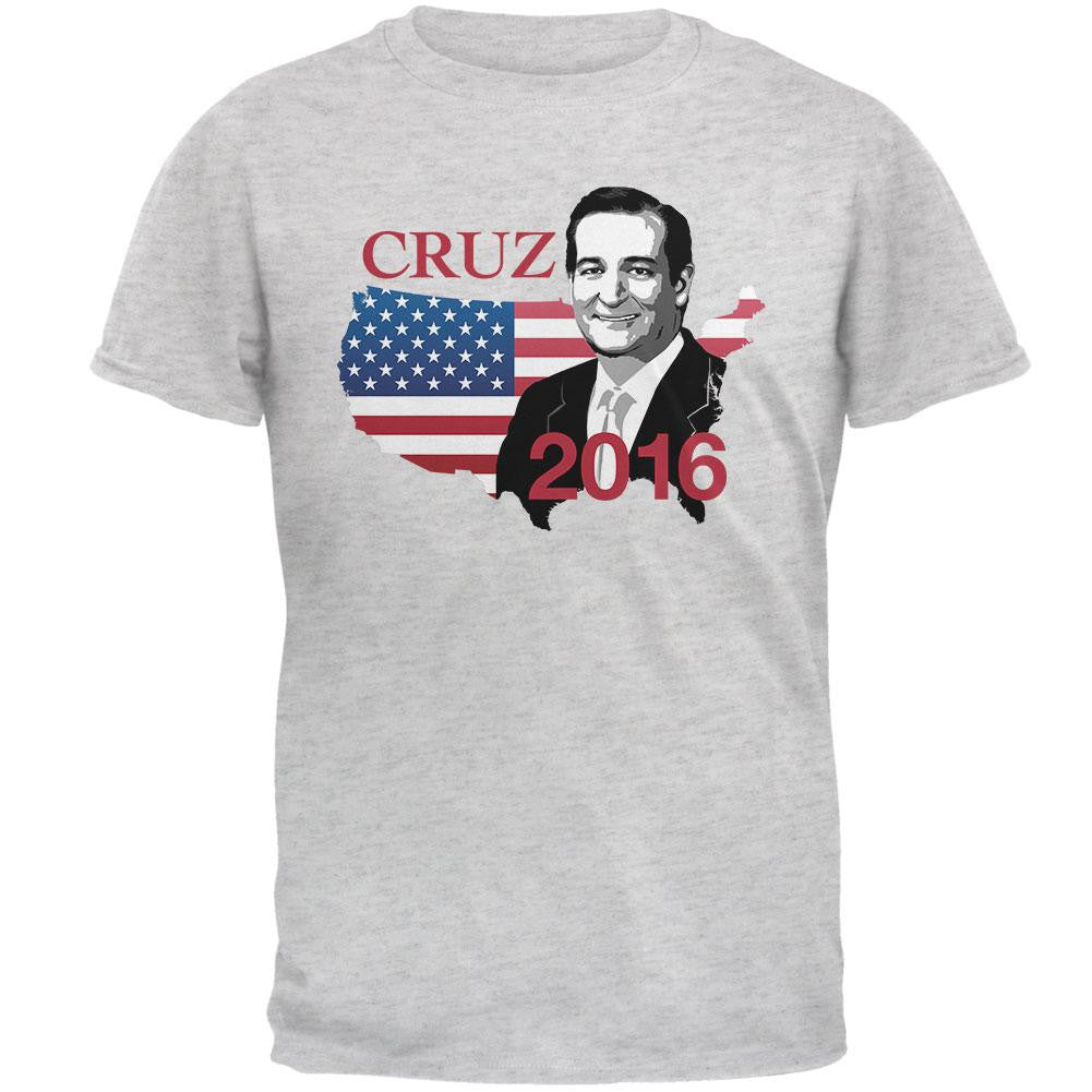 Election 2016 Ted Cruz USA Mens T Shirt Men's T-Shirts Old Glory 2XL White 