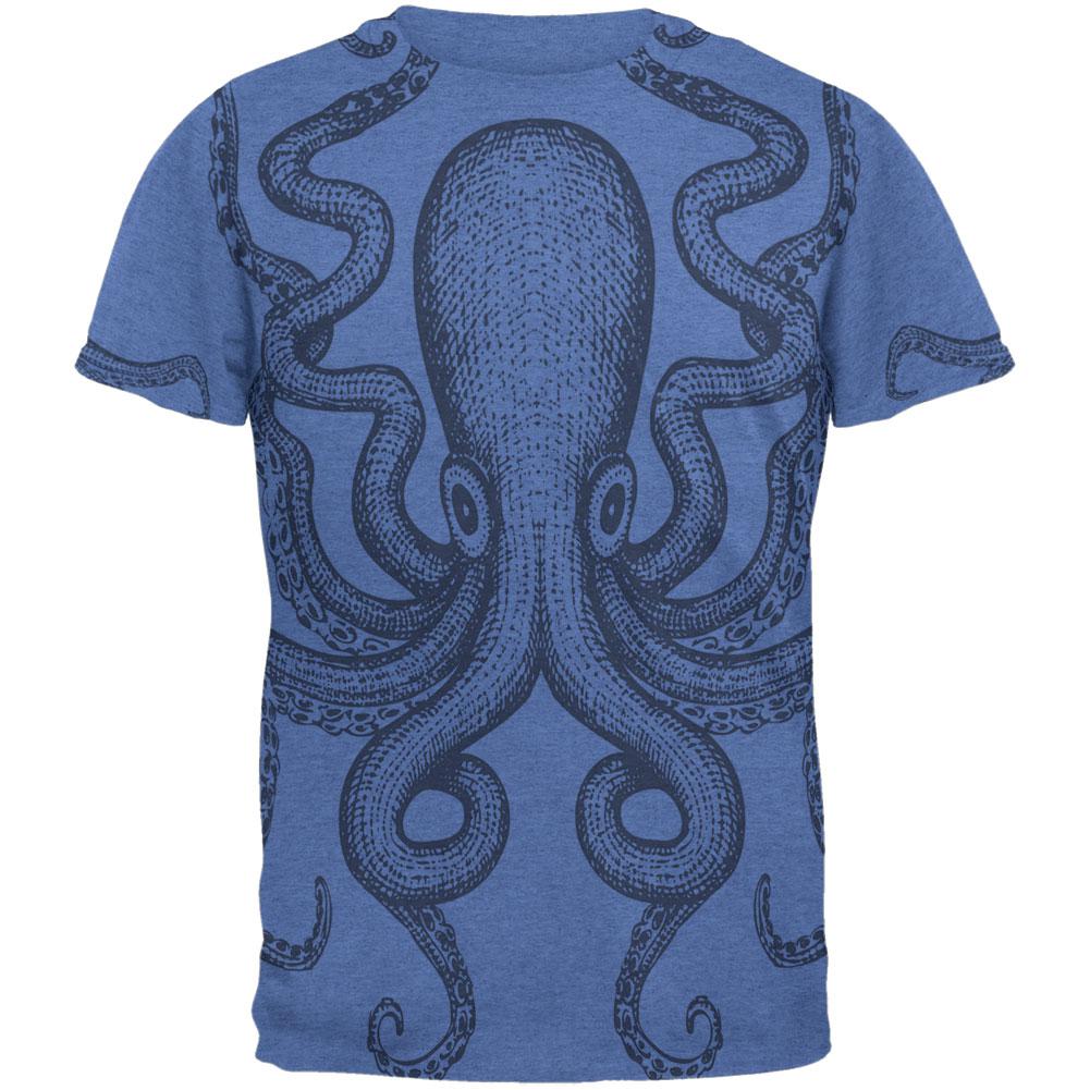 Kraken Mens T Shirt Men's T-Shirts Old Glory 2XL Heather Royal 