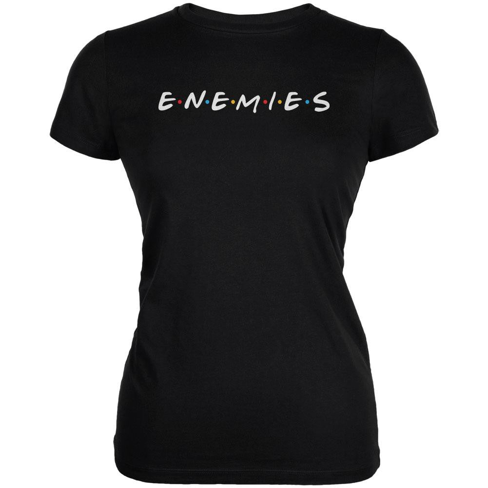 Enemies Parody Juniors Soft T Shirt Juniors T-Shirts Old Glory 2XL Black 