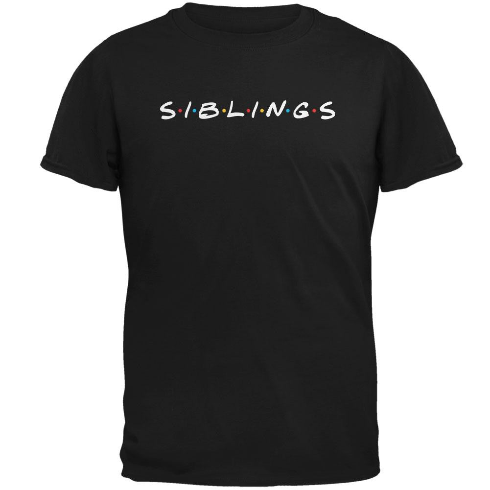 Siblings Parody Mens T Shirt Men's T-Shirts Old Glory 2XL Black 