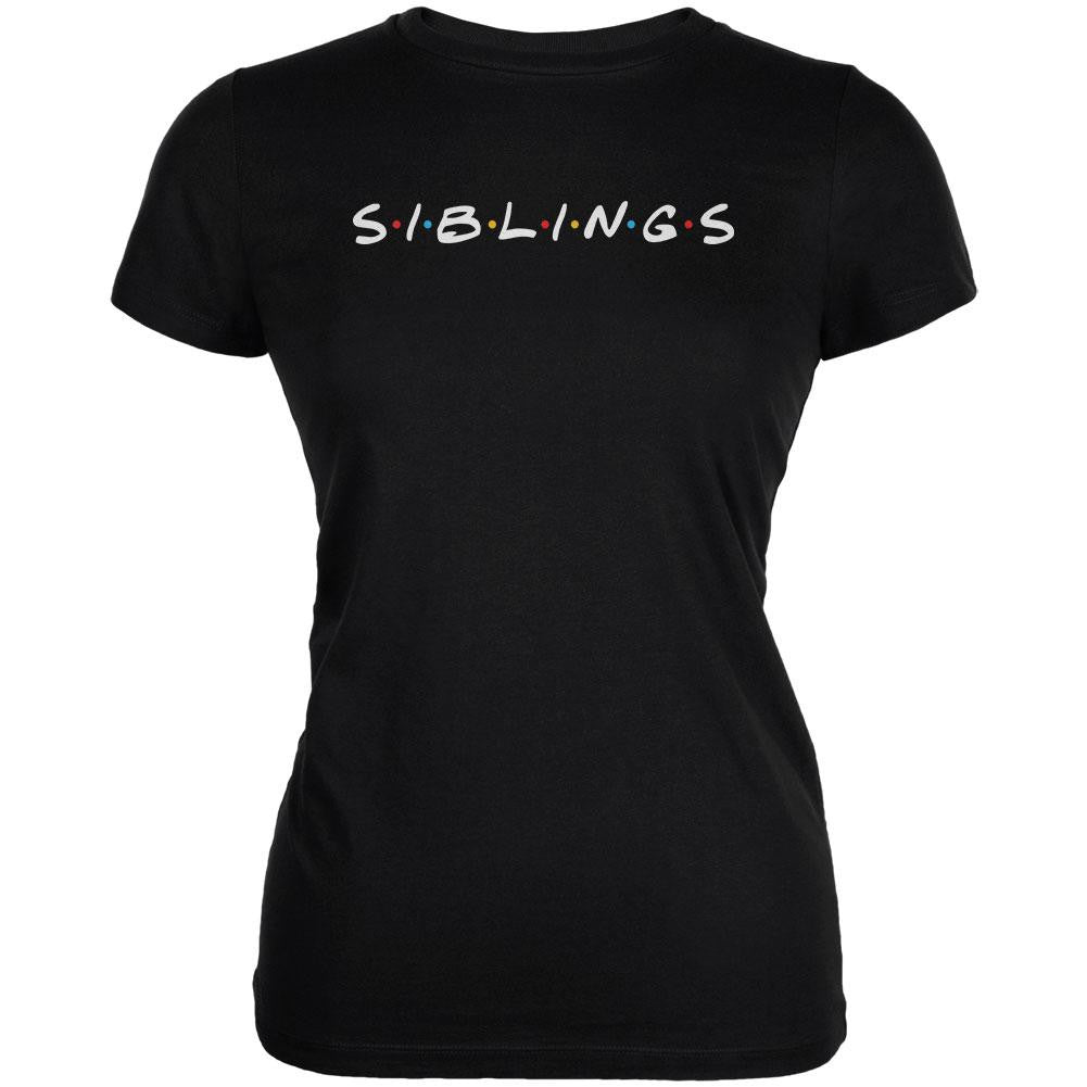 Siblings Parody Juniors Soft T Shirt Juniors T-Shirts Old Glory 2XL Black 