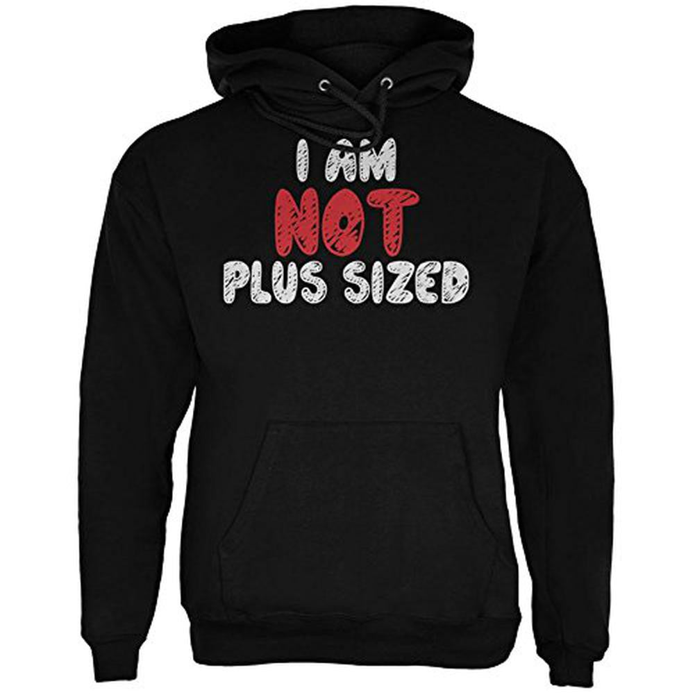 I'm NOT Plus Sized Mens Hoodie Men's Hoodies Old Glory 2XL Black 