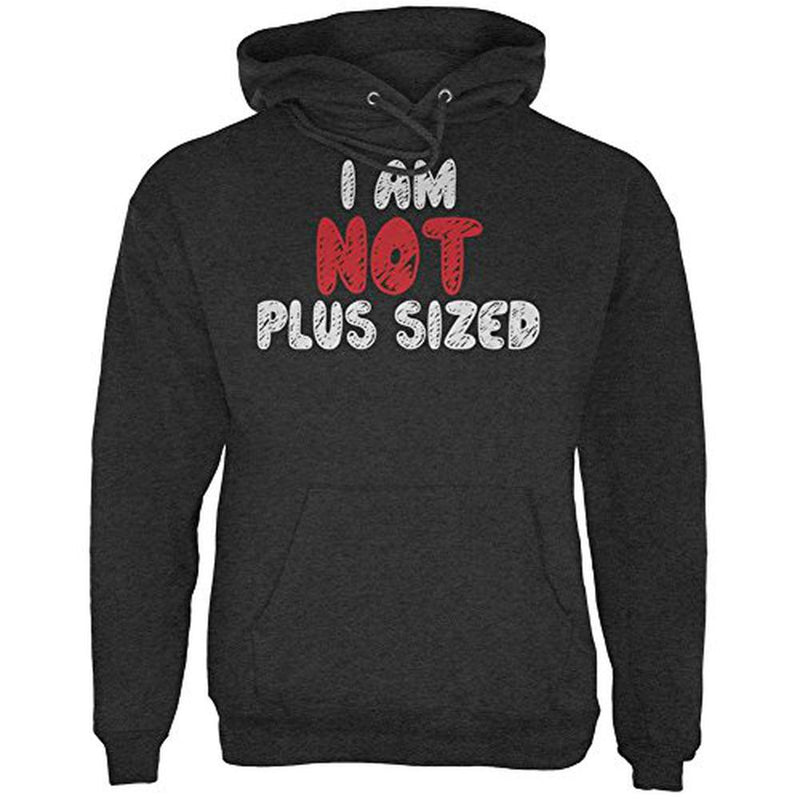 I'm NOT Plus Sized Mens Hoodie Men's Hoodies Old Glory 2XL Grey 