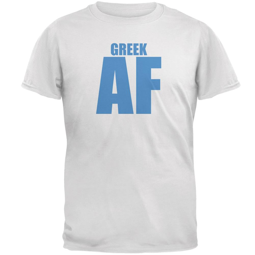 Greek AF Mens T Shirt Men's T-Shirts Old Glory 2XL White 