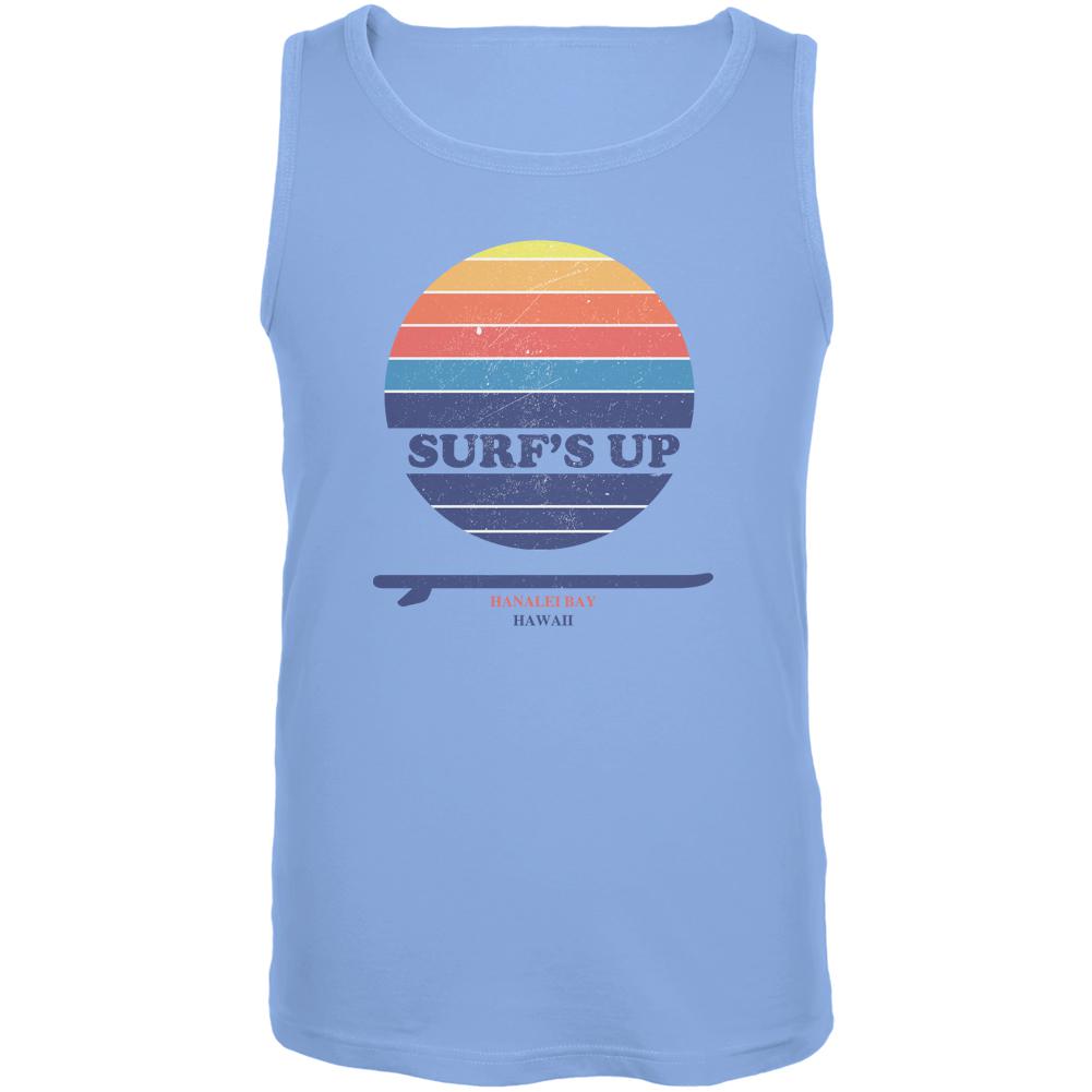 Surf's Up Hanalei Bay Hawaii Mens Tank Top Men's Tank Tops Old Glory 2XL Blue 