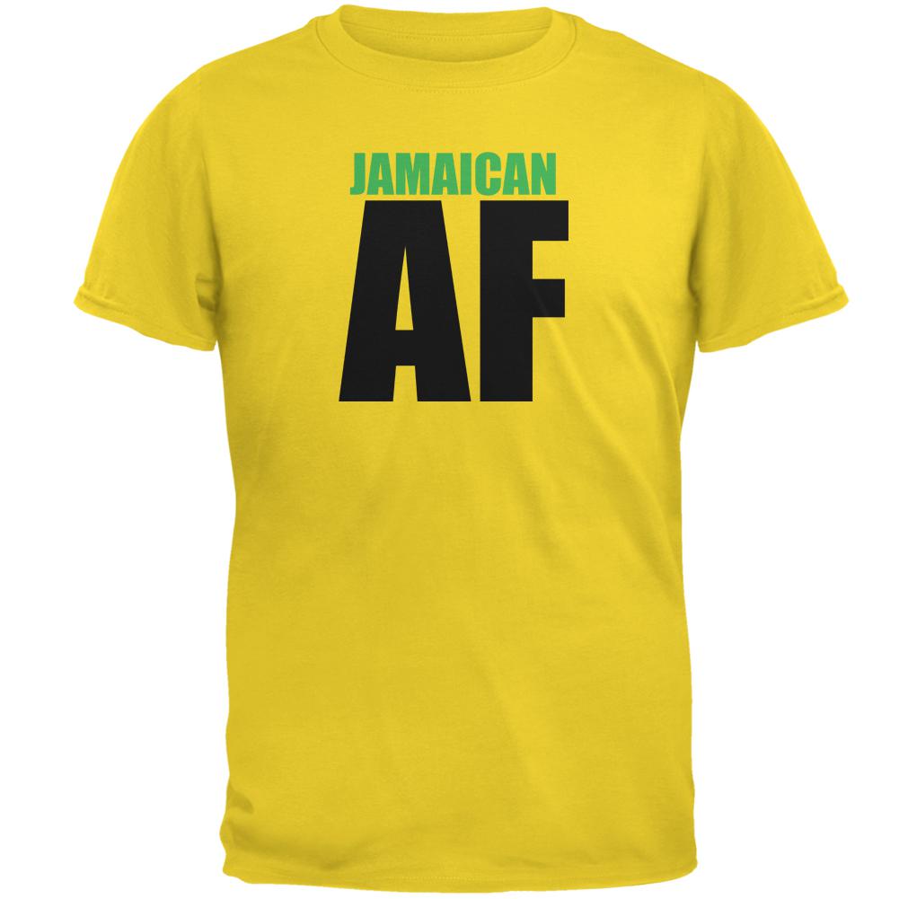 Jamaican AF Mens T Shirt Men's T-Shirts Old Glory 2XL Gold 