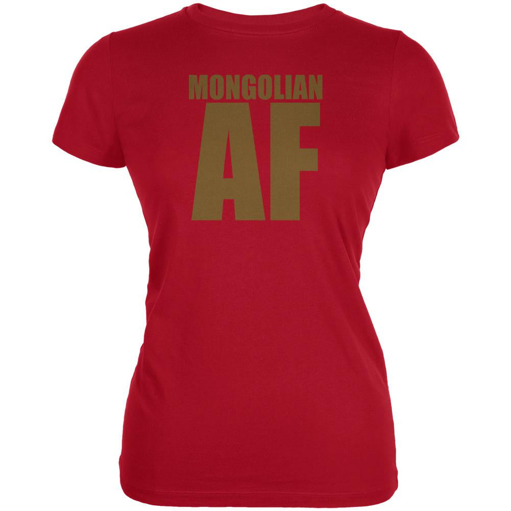 Mongolian AF Juniors Soft T Shirt Juniors T-Shirts Old Glory 2XL Red 