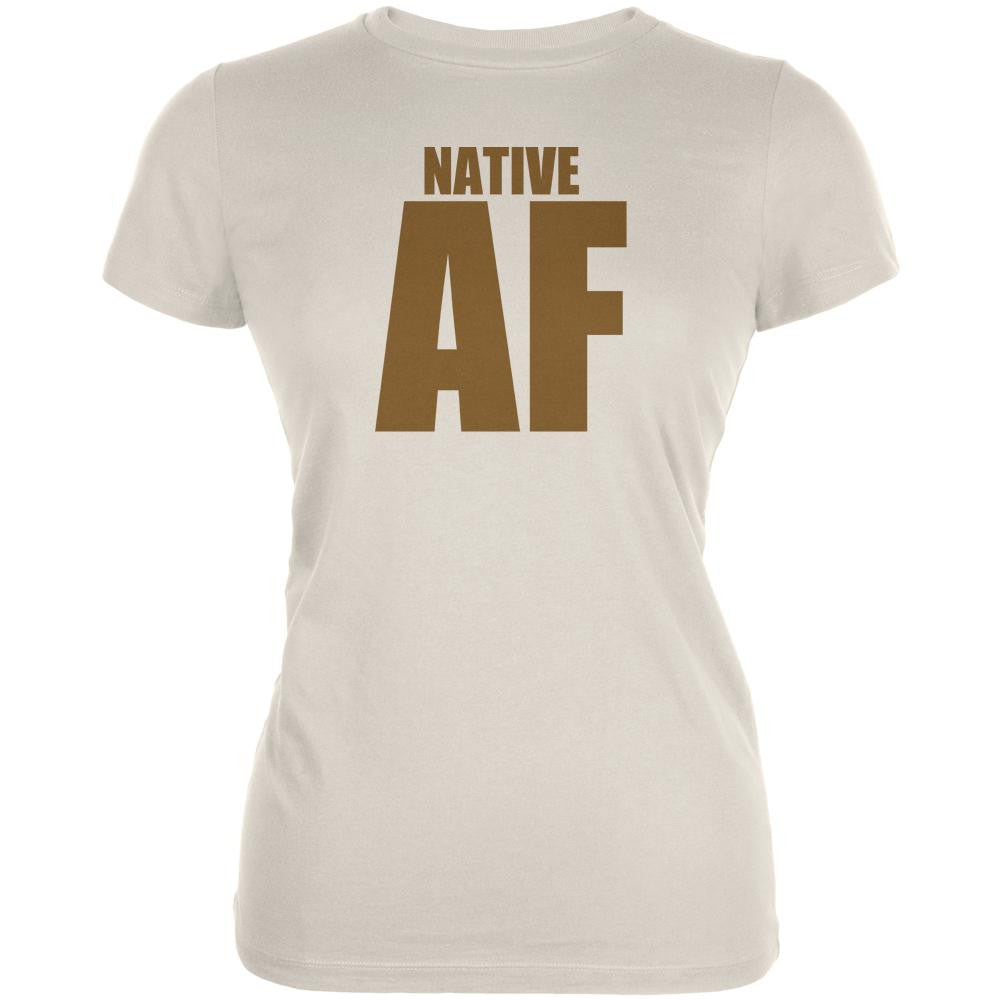 Native AF Juniors Soft T Shirt Juniors T-Shirts Old Glory 2XL White 