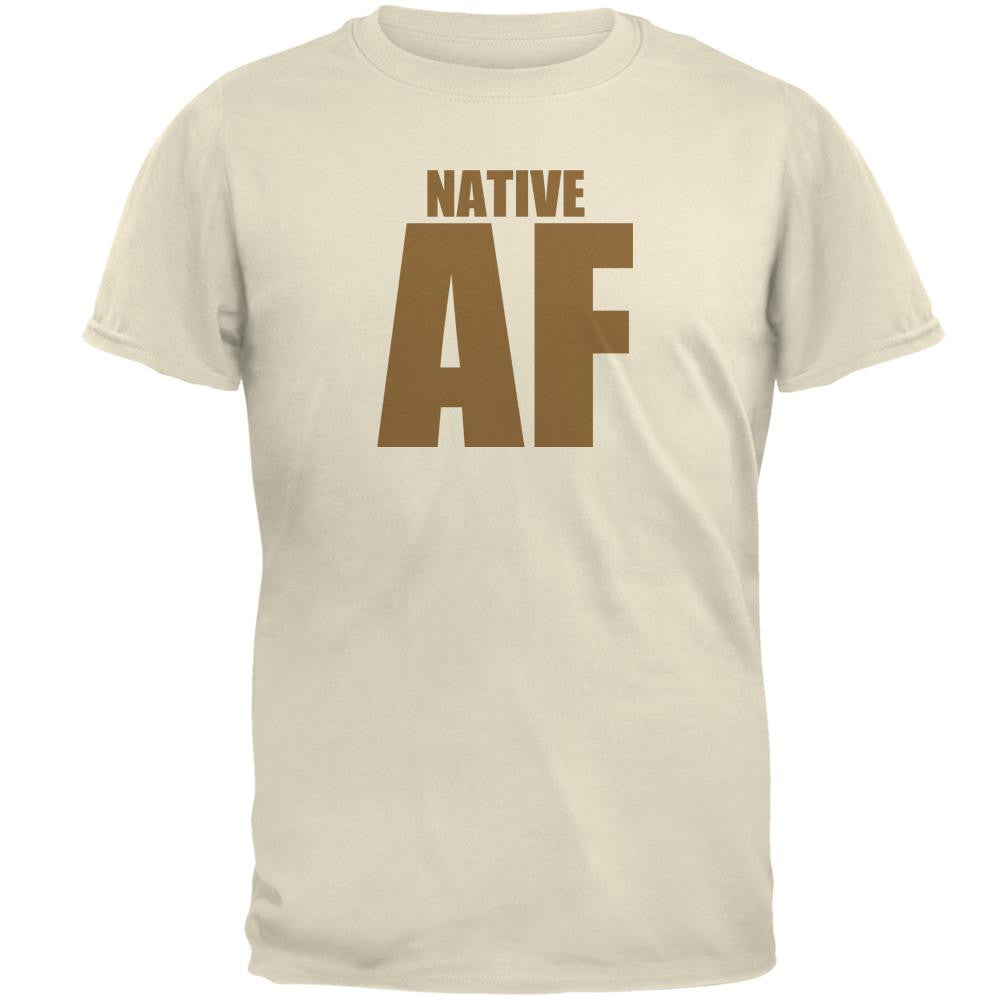 Native AF Mens T Shirt Men's T-Shirts Old Glory 2XL White 