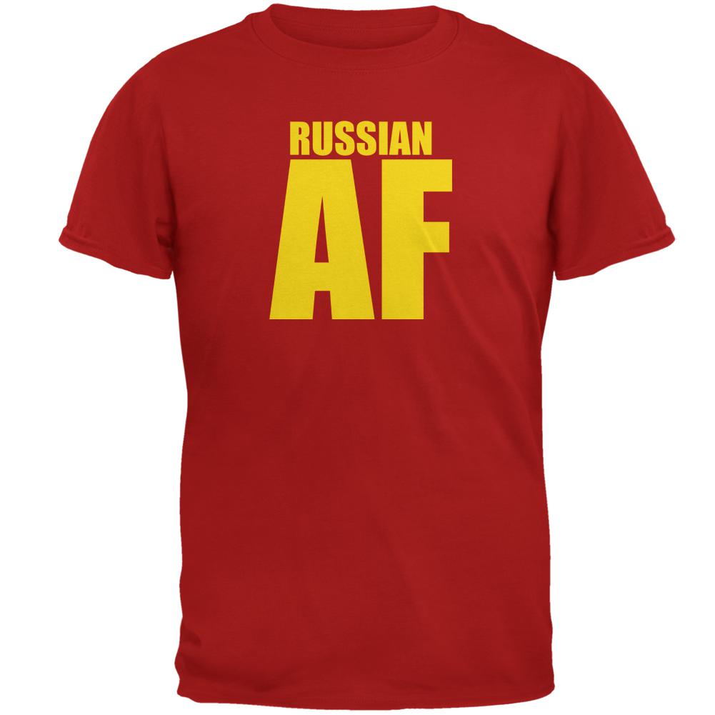 Russian AF Mens T Shirt Men's T-Shirts Old Glory 2XL Red 