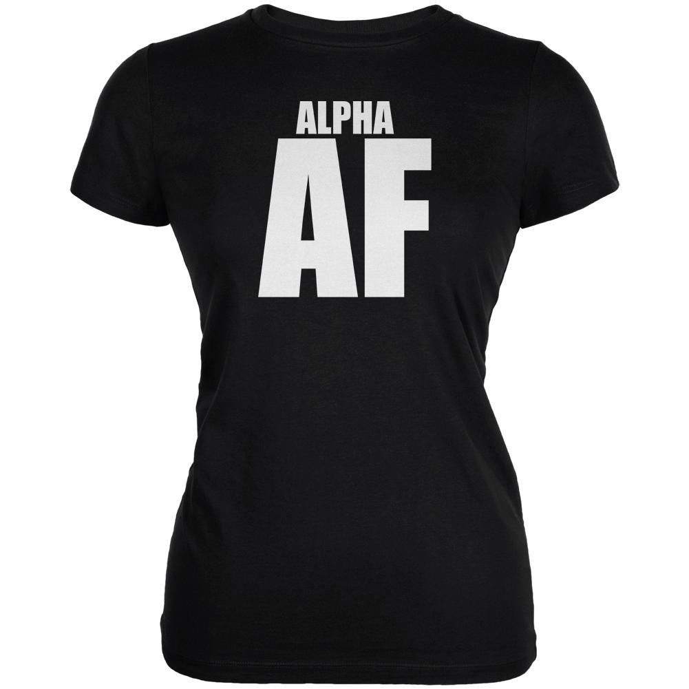 Alpha AF Juniors Soft T Shirt Juniors T-Shirts Old Glory 2XL Black 