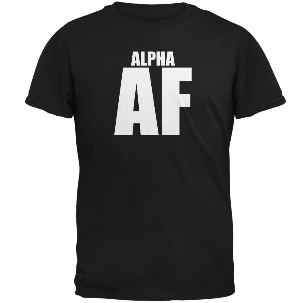 Alpha AF Mens T Shirt Men's T-Shirts Old Glory 2XL Black 