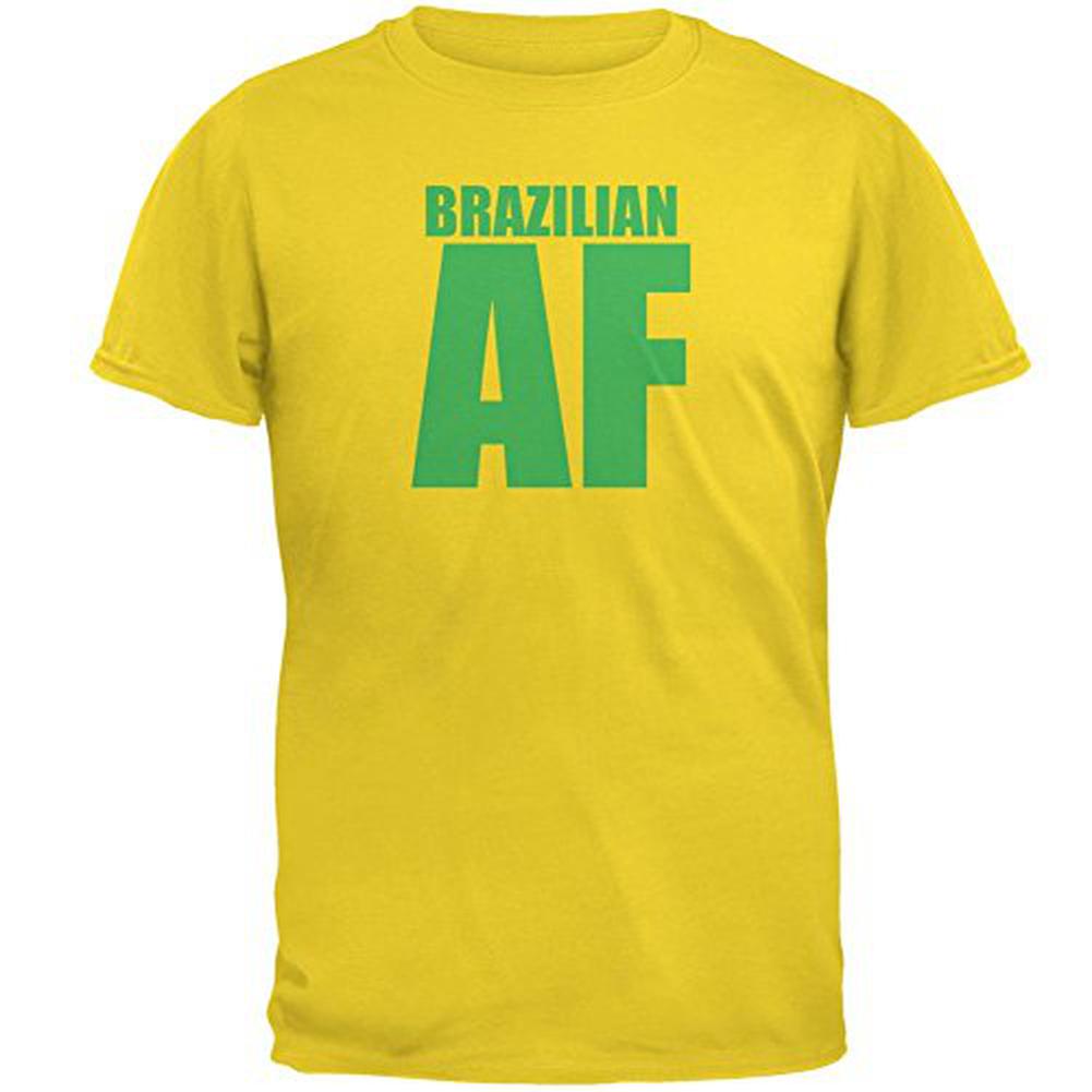 Brazillian AF Mens T Shirt Men's T-Shirts Old Glory 2XL Yellow 