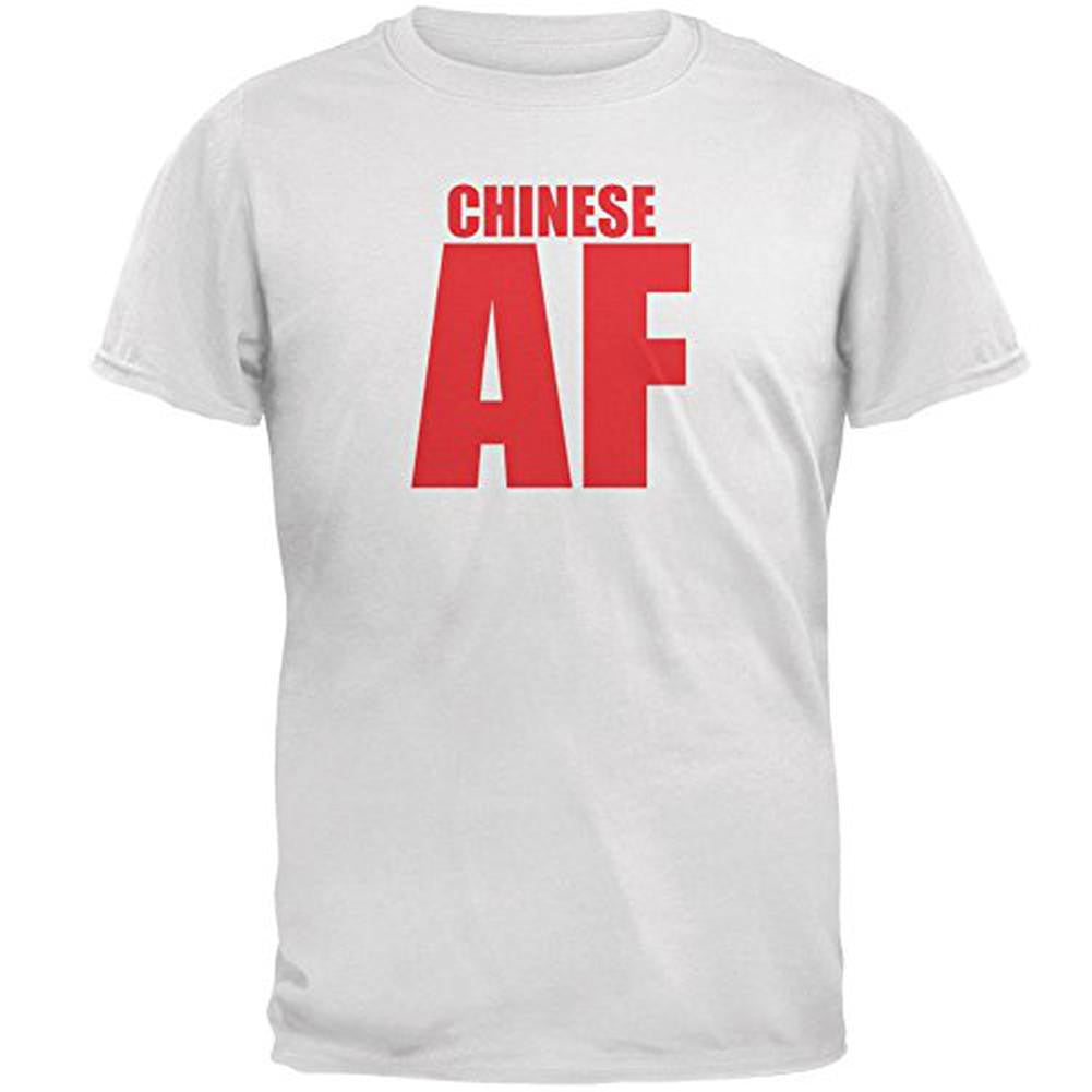 Chinese AF Mens T Shirt Men's T-Shirts Old Glory 2XL White 