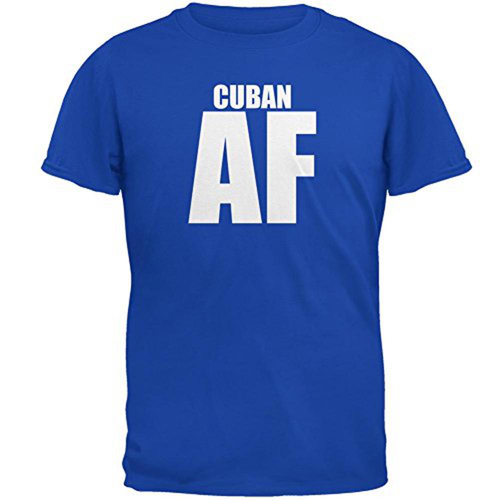 Cuban AF Mens T Shirt Men's T-Shirts Old Glory 2XL Blue 