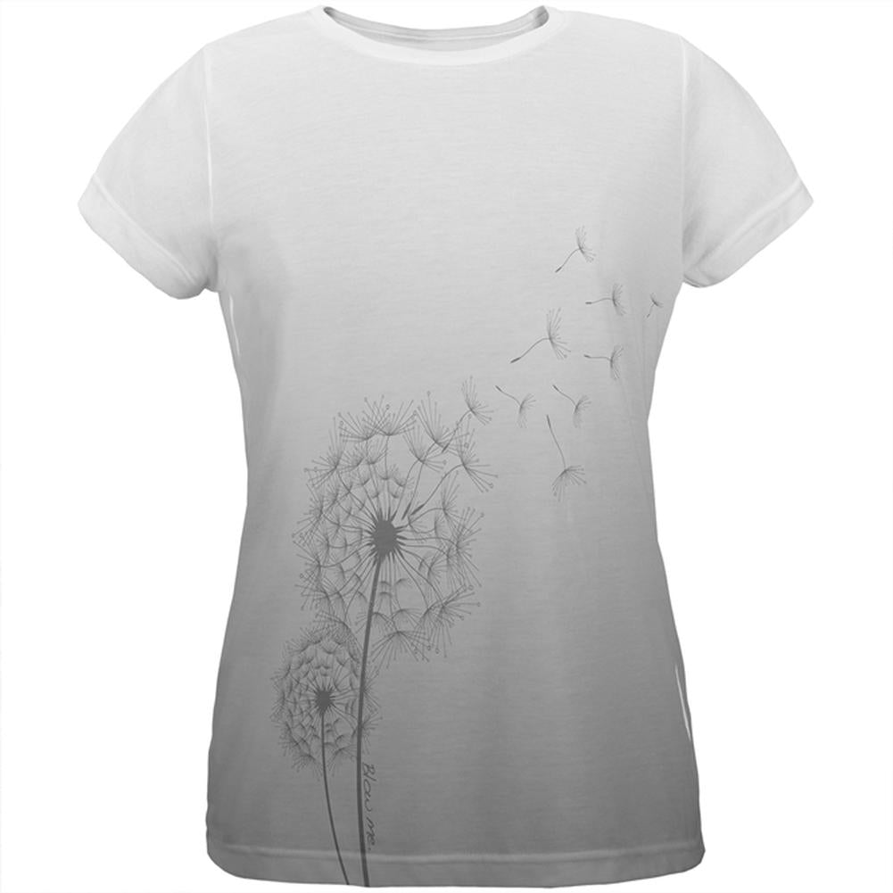 Dandelion Blow Me Funny All Over Womens T Shirt Women's T-Shirts Old Glory 2XL Multi 