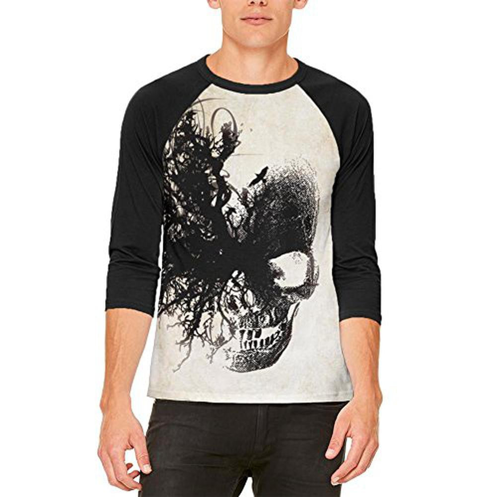 Dreaming Skull Mens Raglan T Shirt Men's Raglans Old Glory   