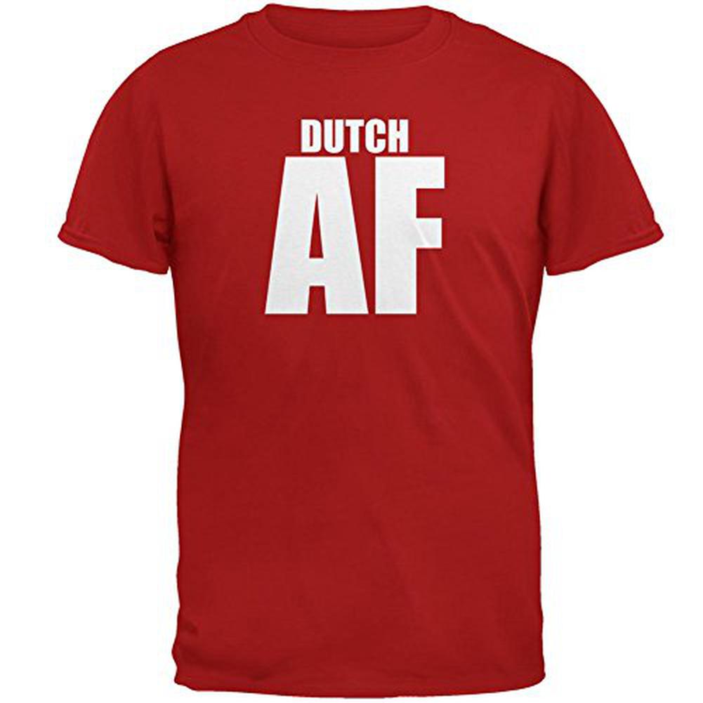 Dutch AF Mens T Shirt Men's T-Shirts Old Glory 2XL Red 