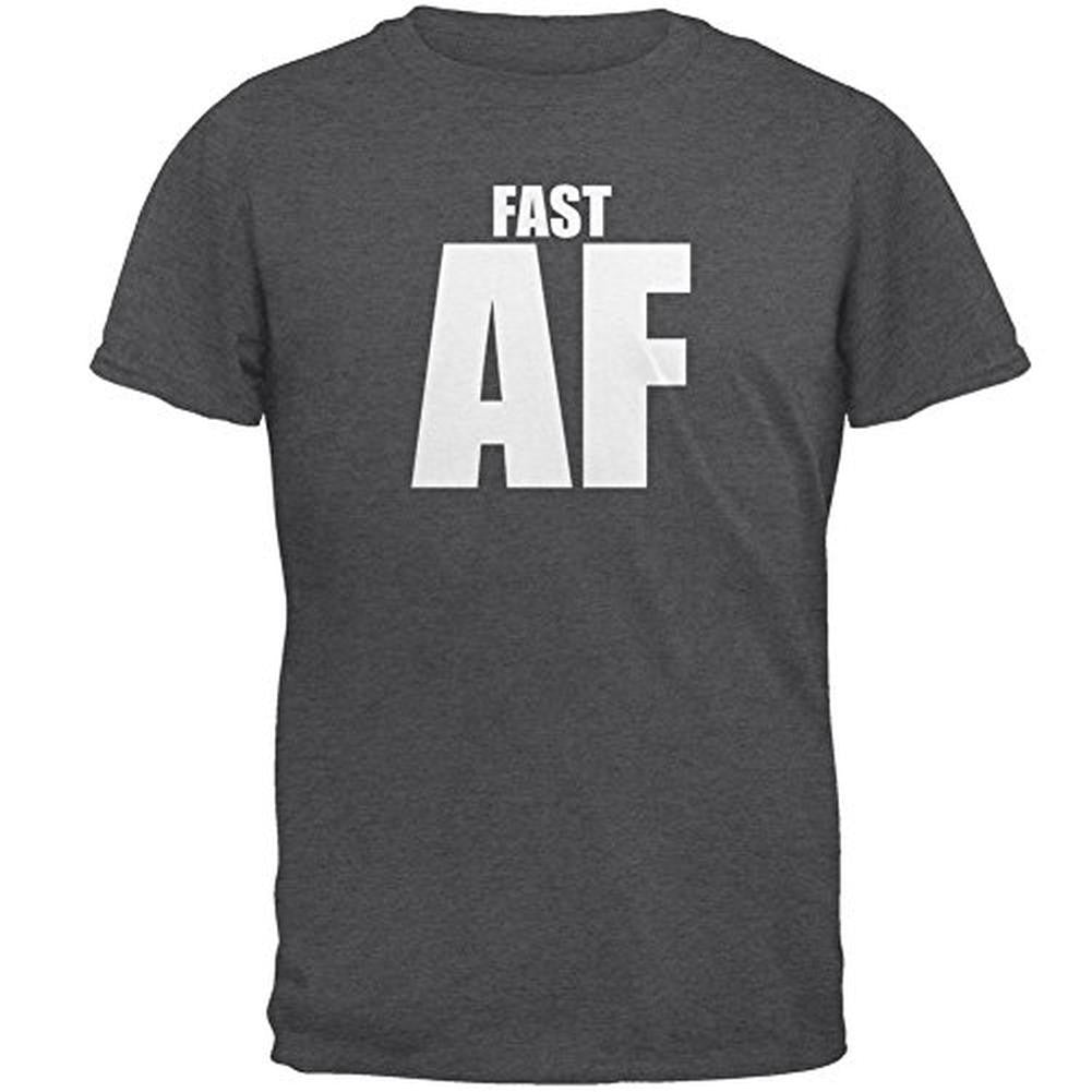 Fast AF Mens T Shirt Men's T-Shirts Old Glory 2XL Grey 