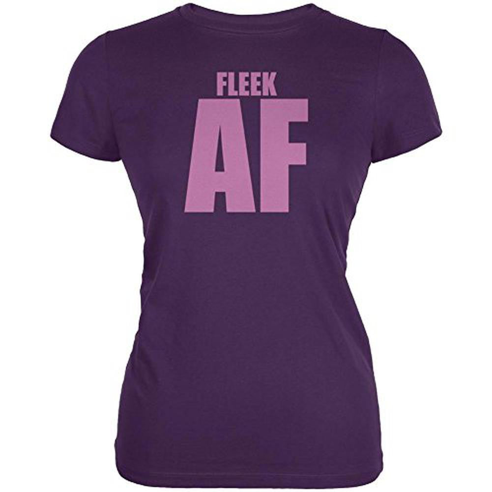 Fleek AF Juniors Soft T Shirt Juniors T-Shirts Old Glory 2XL Purple 