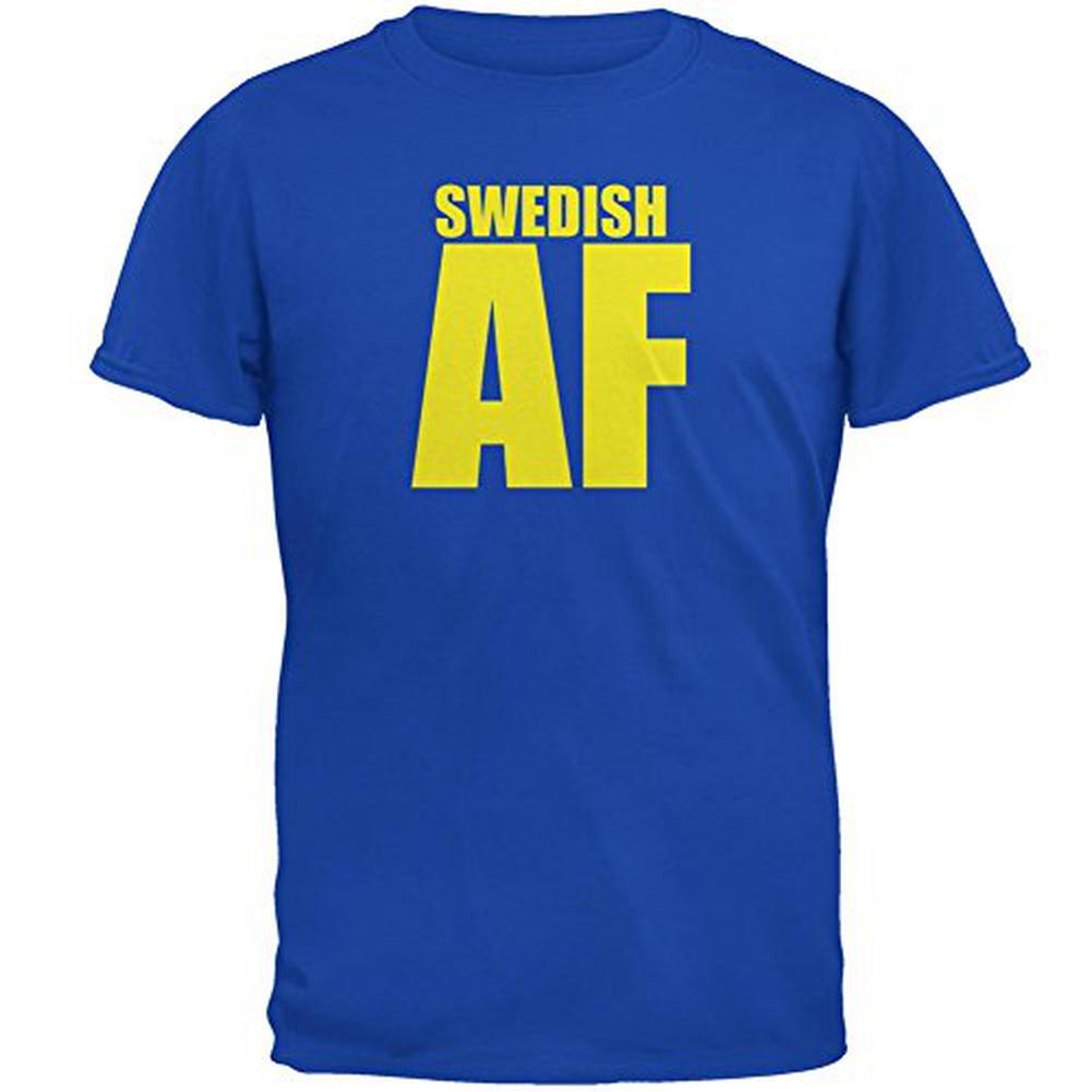 Swedish AF Mens T Shirt Men's T-Shirts Old Glory 2XL Blue 