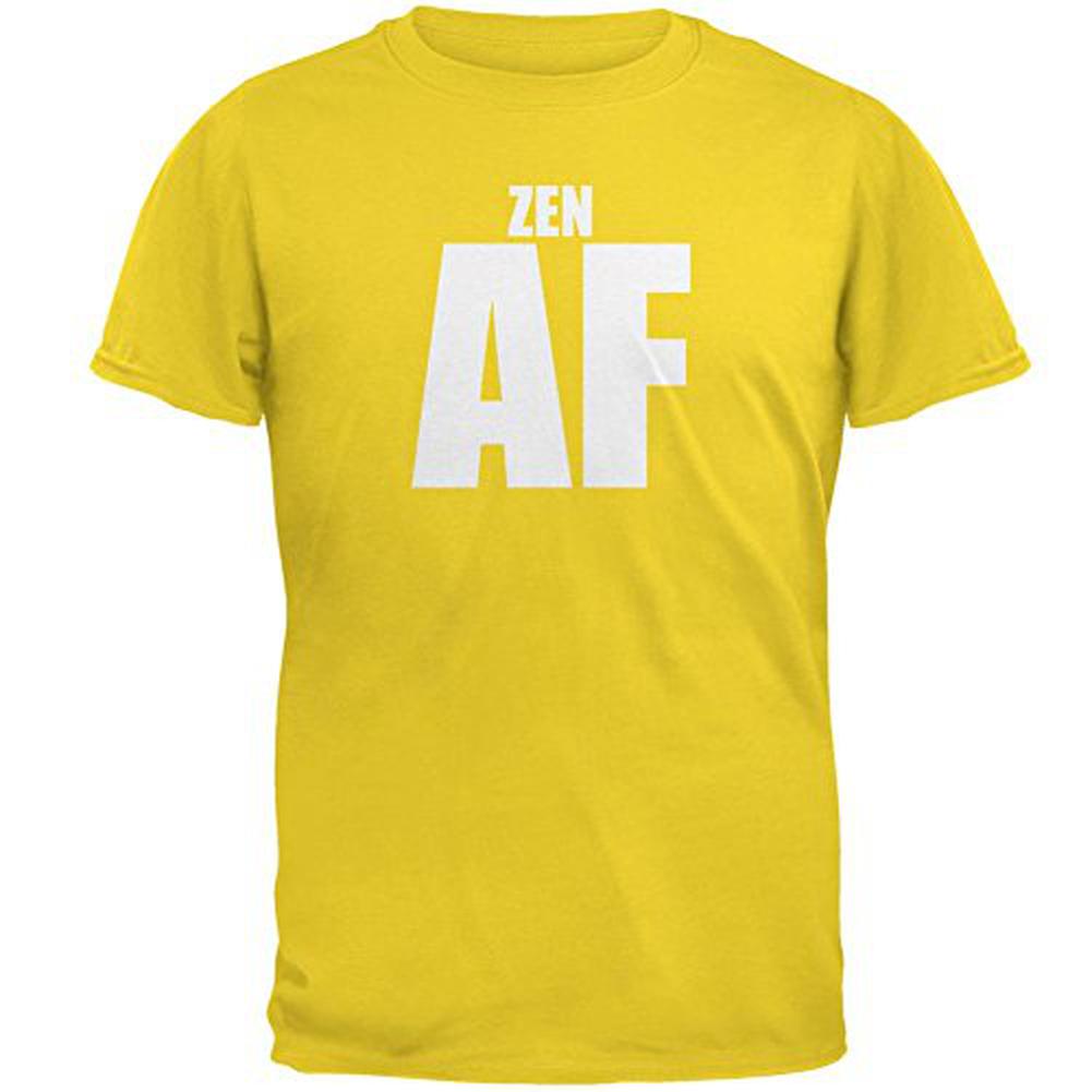 Zen AF Mens T Shirt Men's T-Shirts Old Glory 2XL Yellow 