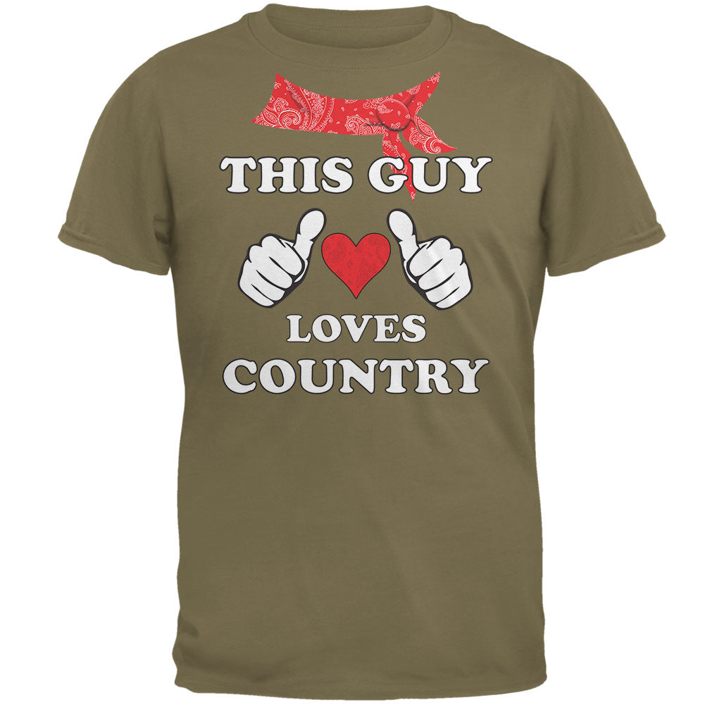 This Guy Loves Country Mens T Shirt Men's T-Shirts global 2XL Prairie Dust 