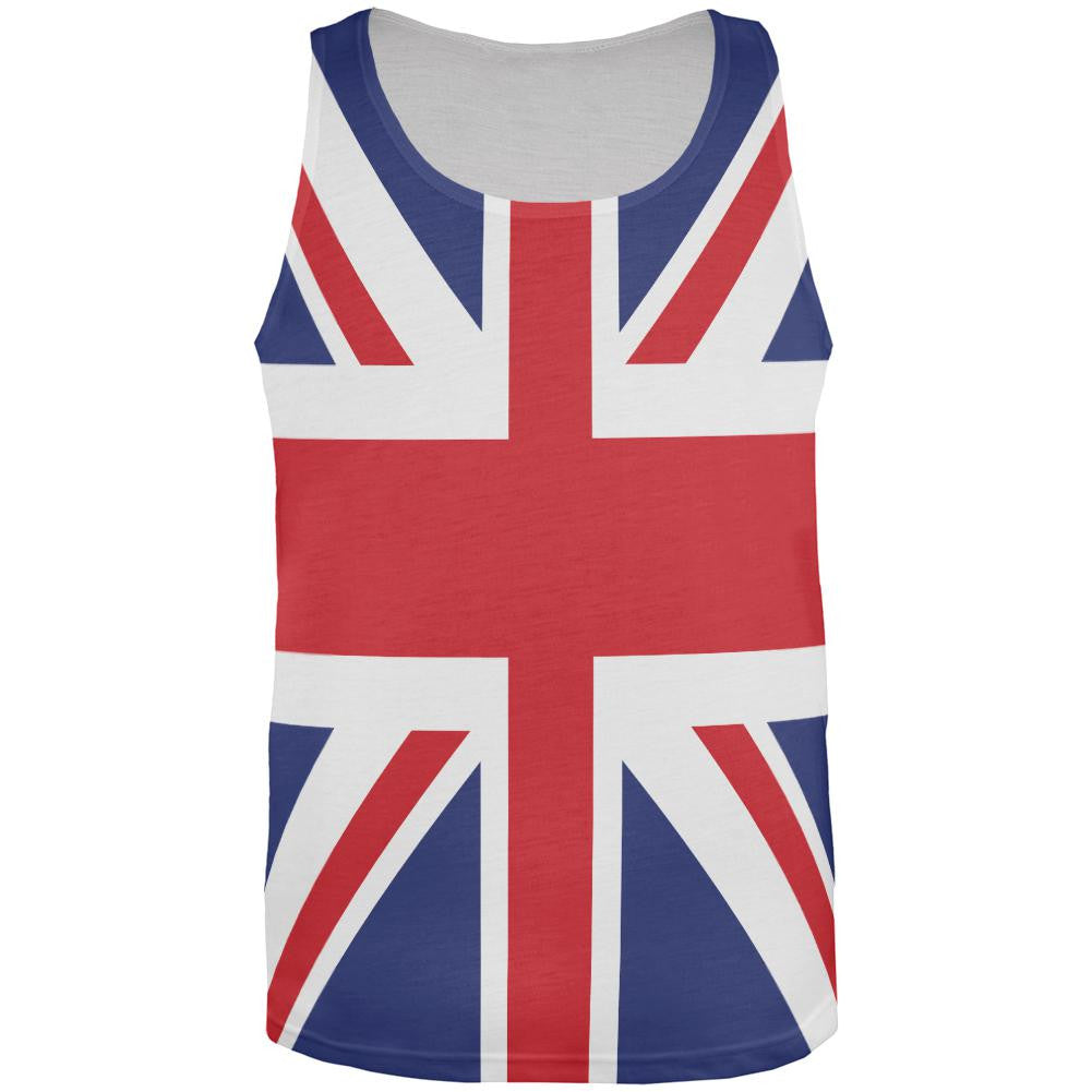 British Flag Union Jack All Over Mens Tank Top Men's Tank Tops Old Glory 3XL Multi 