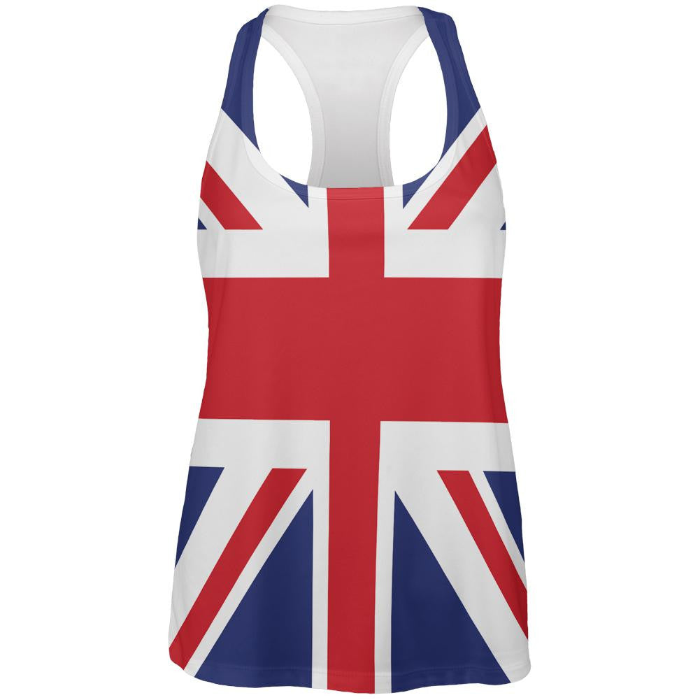 British Flag Union Jack All Over Womens Work Out Tank Top Women's Tank Tops Old Glory 2XL Multi 