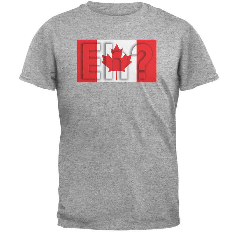 Canada Flag Canadian Eh Mens T Shirt Men's T-Shirts Old Glory 2XL Grey 