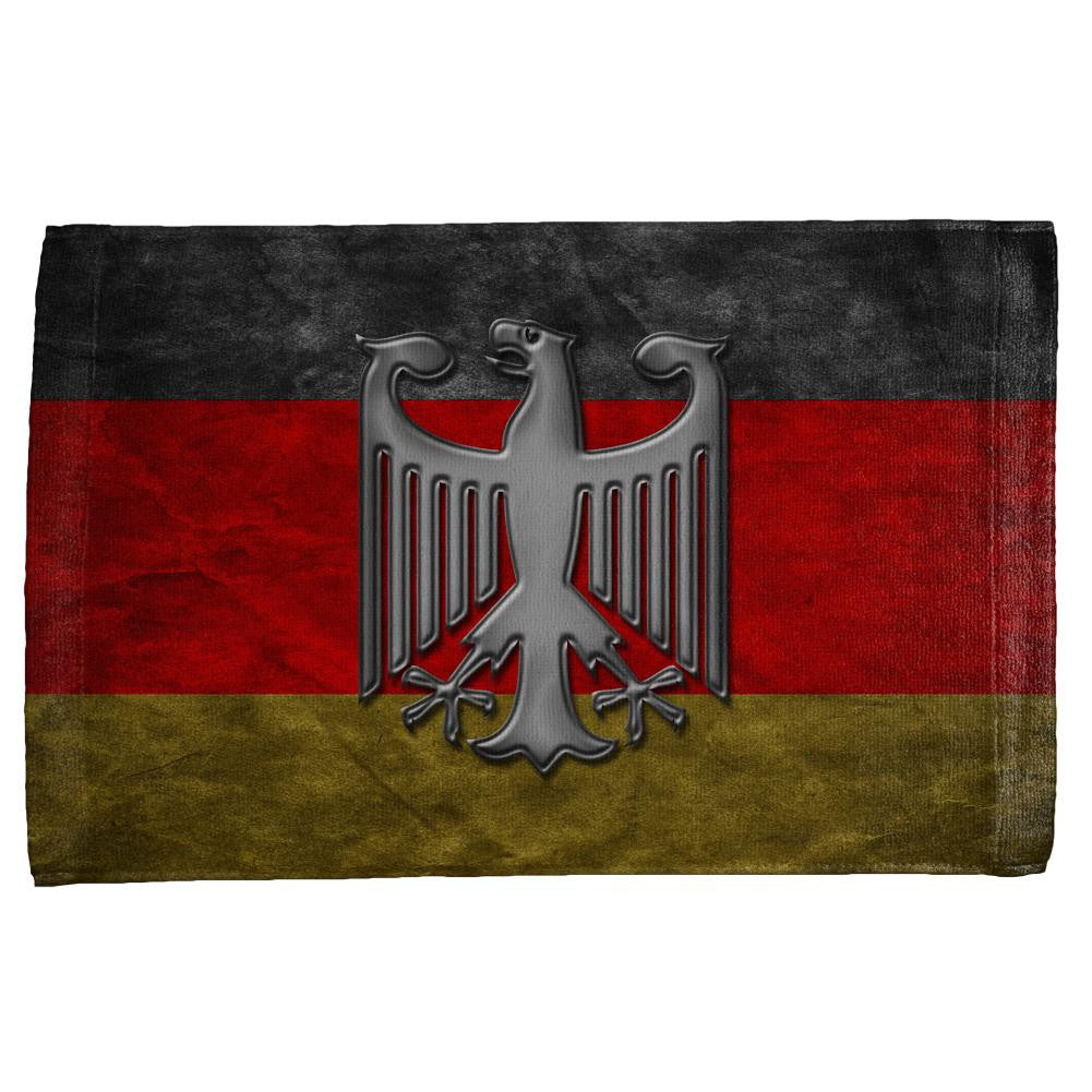 German Flag Eagle Crest All Over Hand Towel Hand Towel Old Glory OS Multi 