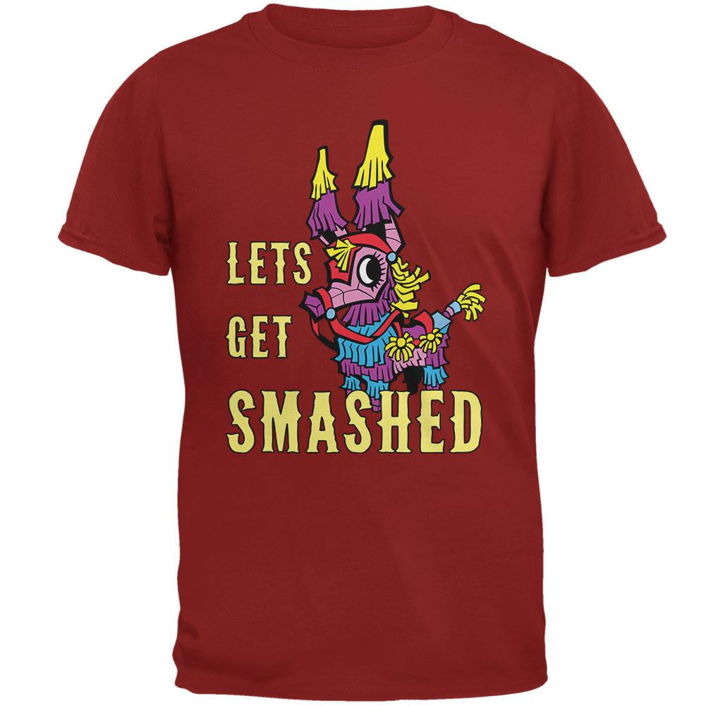 Cinco de Mayo Let's Get Smashed Mens T Shirt Men's T-Shirts Old Glory   