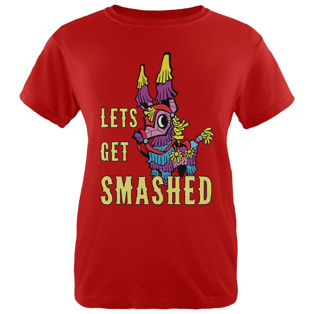 Cinco de Mayo Let's Get Smashed Womens T Shirt Women's T-Shirts Old Glory   