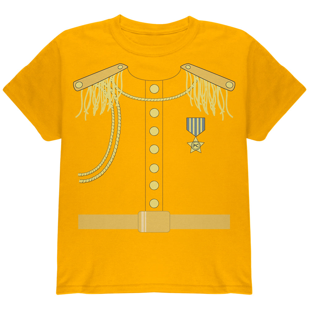 Halloween Prince Charming Costume Youth T Shirt Youth T-Shirts Old Glory YLG Gold 