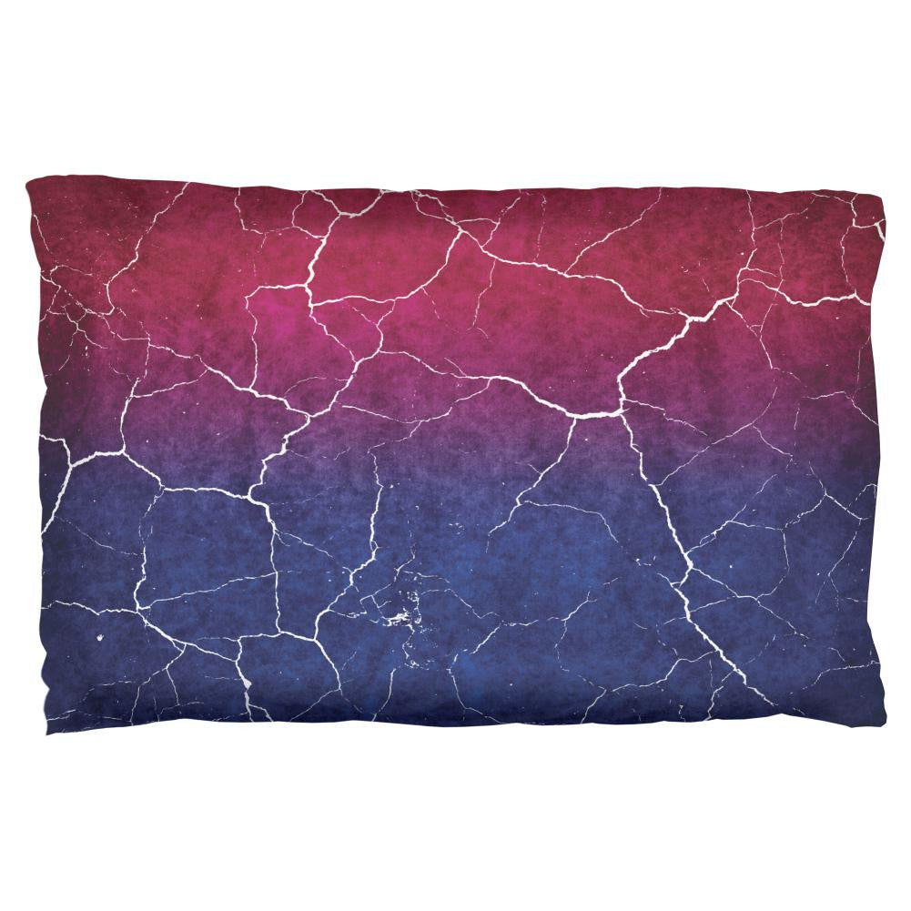 Distressed Bi-Sexual Gradient Flag Pillow Case Pillowcases Old Glory OS Multi 