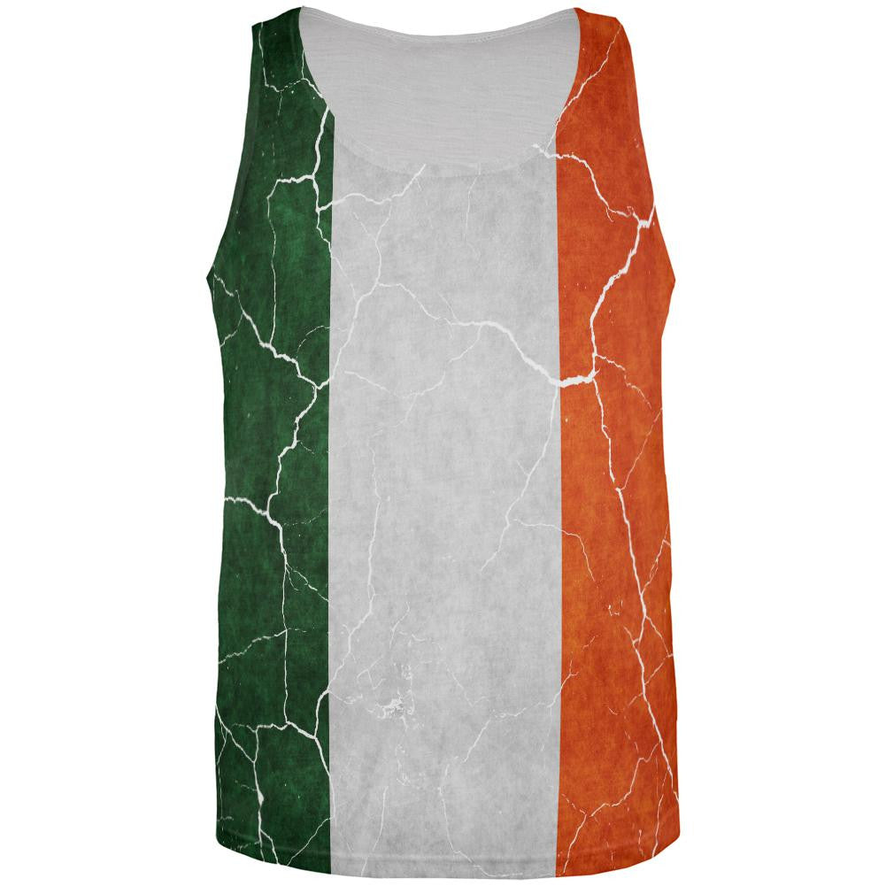 Distressed Irish Flag All Over Mens Tank Top Men's Tank Tops Old Glory 3XL Multi 