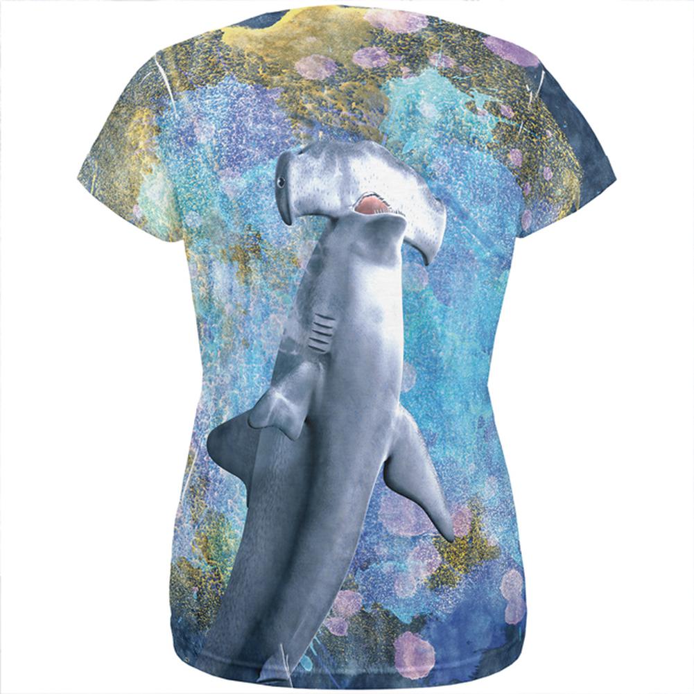 Hammerhead Distressed Splatter All Over Womens T Shirt Women's T-Shirts Old Glory   