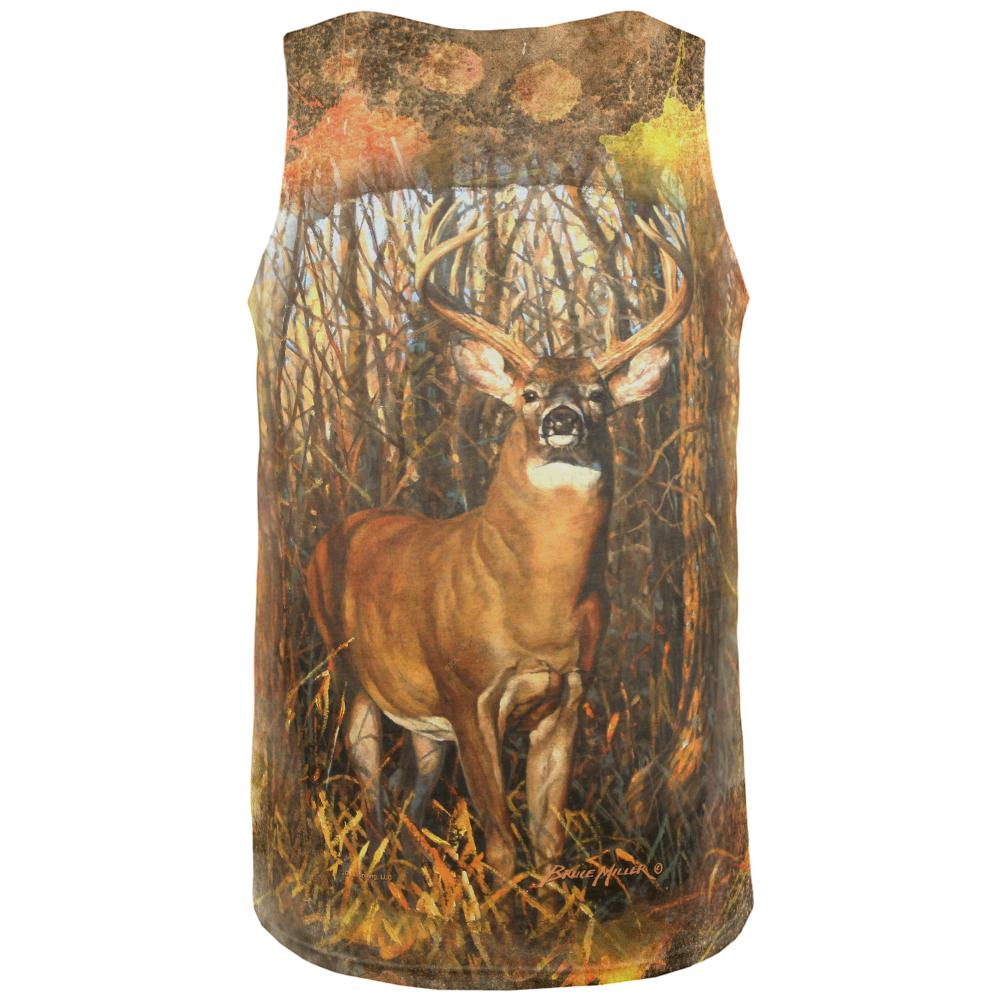 10 Point Buck Splatter All Over Mens Tank Top Men's Tank Tops Old Glory   