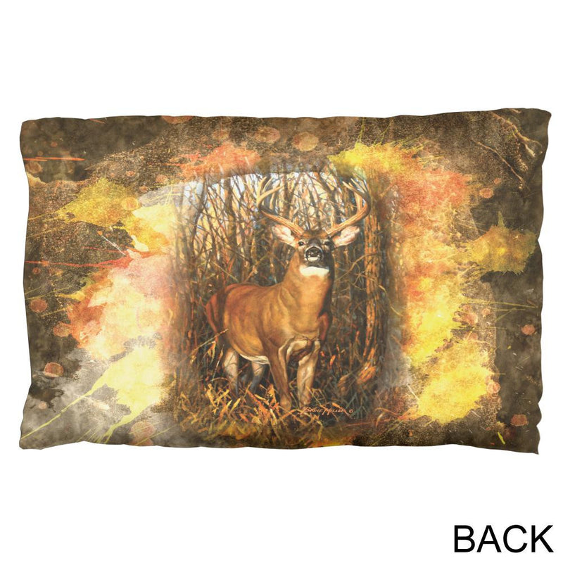 10 Point Buck Splatter Pillow Case Pillowcases Old Glory   