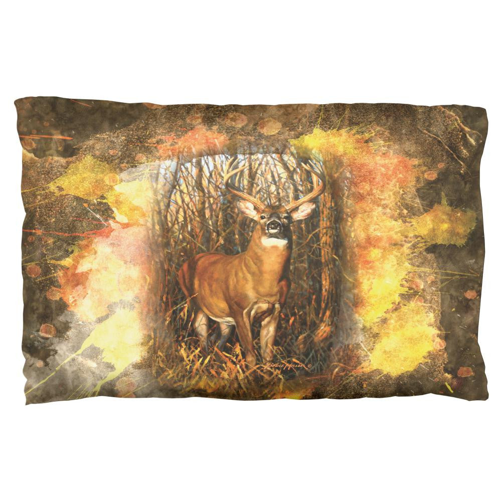 10 Point Buck Splatter Pillow Case Pillowcases Old Glory OS Multi 