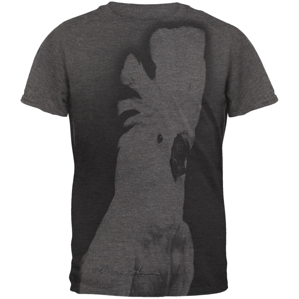 Cocky Cockatoo Mens Soft T Shirt Men's T-Shirts Old Glory 2XL Grey 