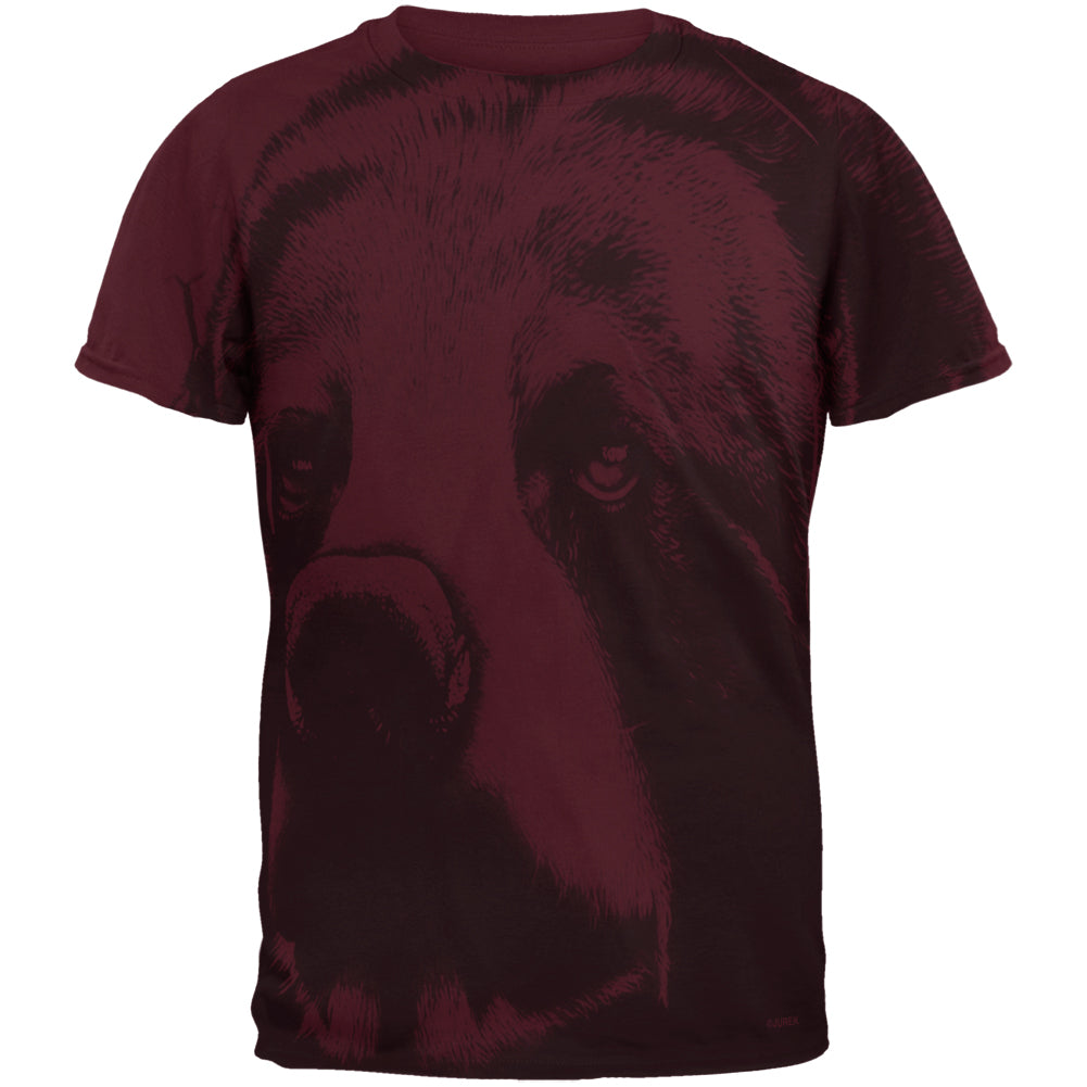 Spirit Bear Mens T Shirt Men's T-Shirts global SM Maroon 