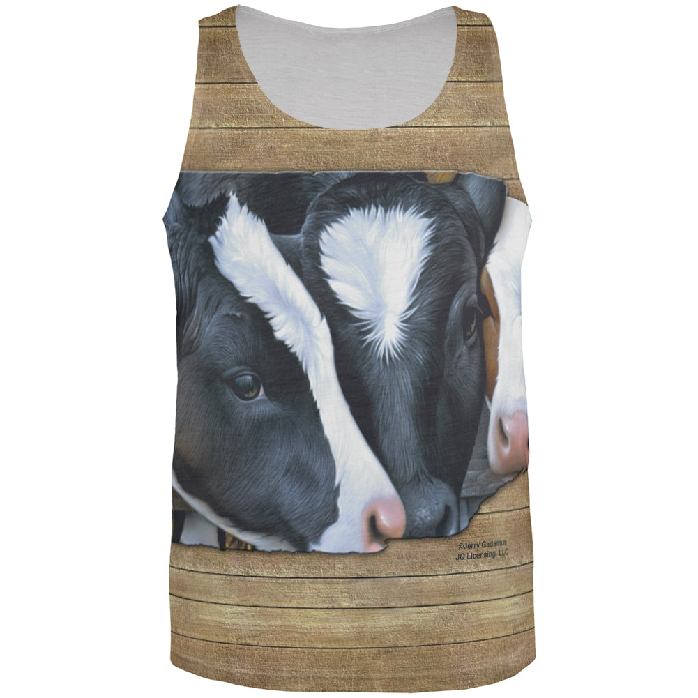 Queens of the Dairy Farm Cows All Over Mens Tank Top Men's Tank Tops Old Glory 3XL Multicolored 