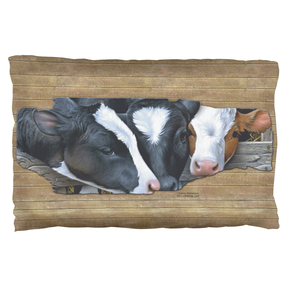 Queens of the Dairy Farm Cows Pillow Case Pillowcases Old Glory OS Multicolored 