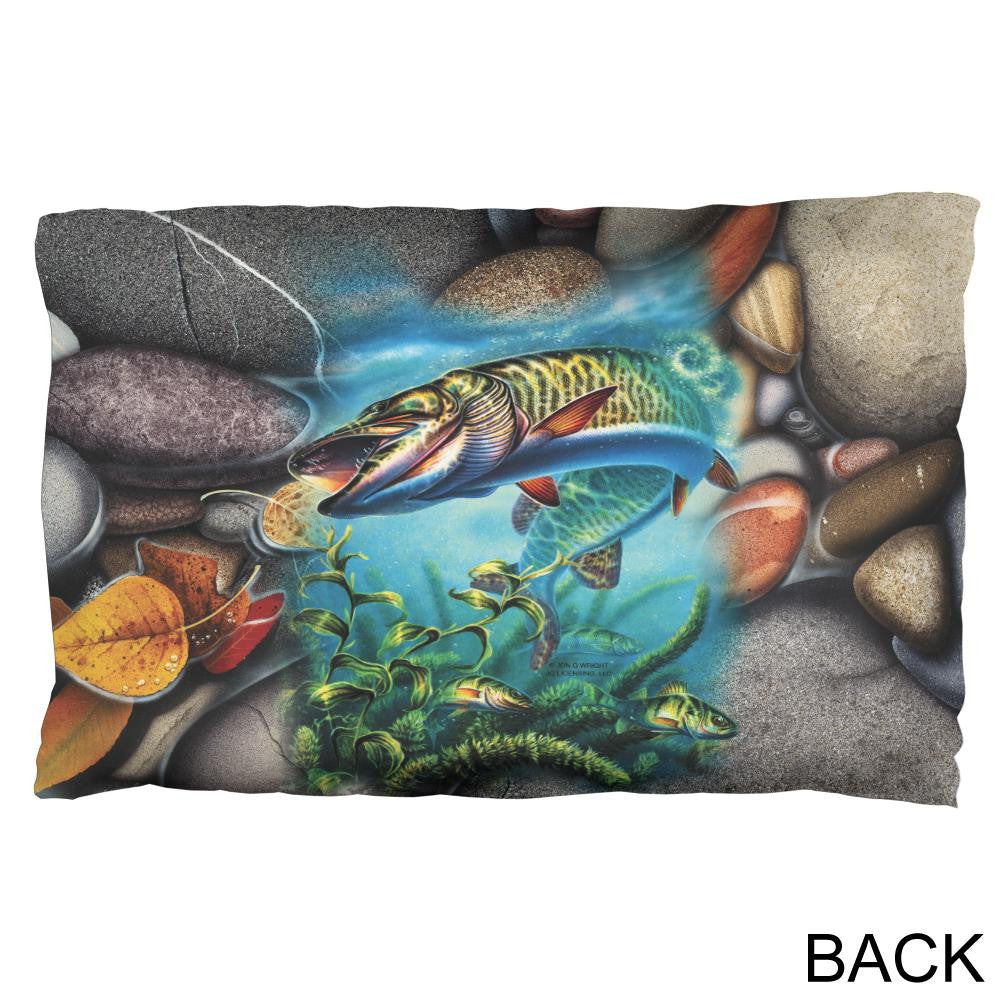 Muskie Fishing Pillow Case Pillowcases Old Glory   