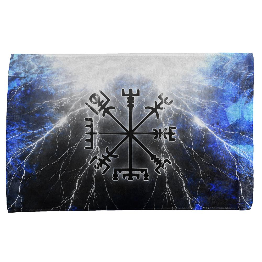 Vegvisir Nordic Viking Storm Compass All Over Hand Towel Hand Towel Old Glory OS Multi 