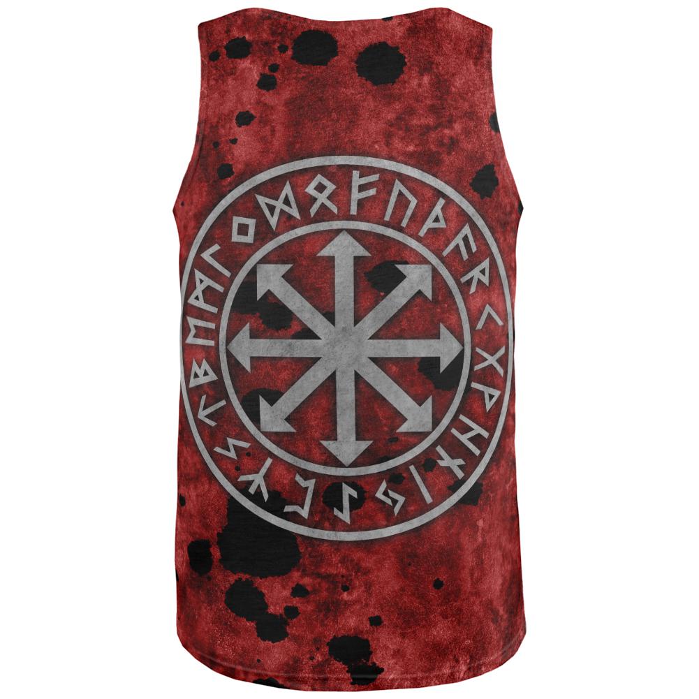 Viking Warrior Chaos Symbol All Over Mens Tank Top Men's Tank Tops Old Glory   